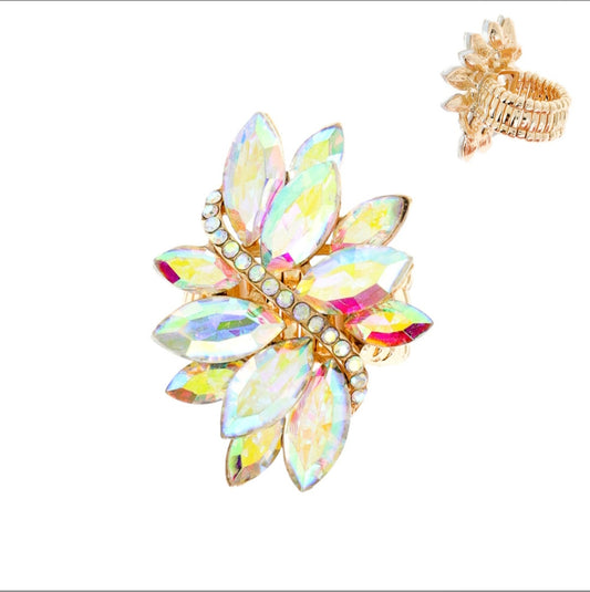 Gold ab cluster ring