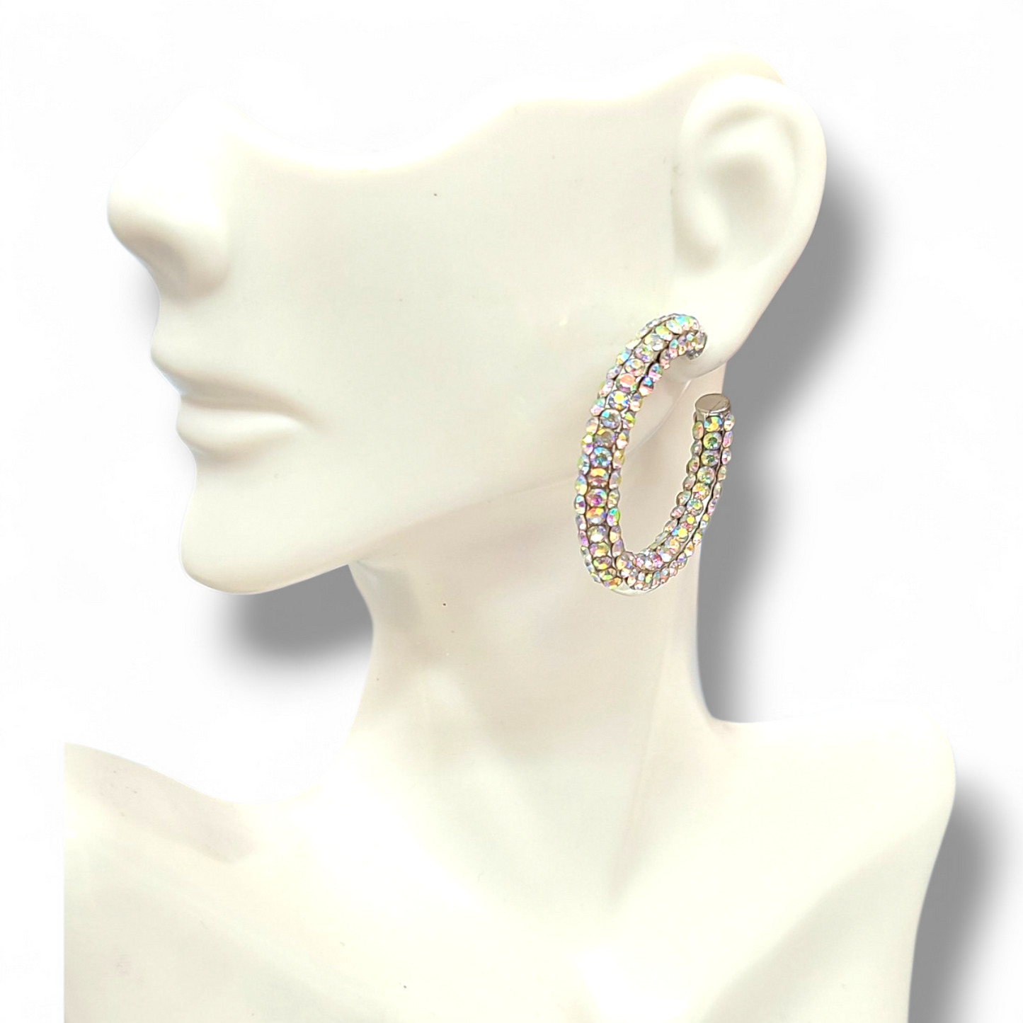 AB hoops earrings