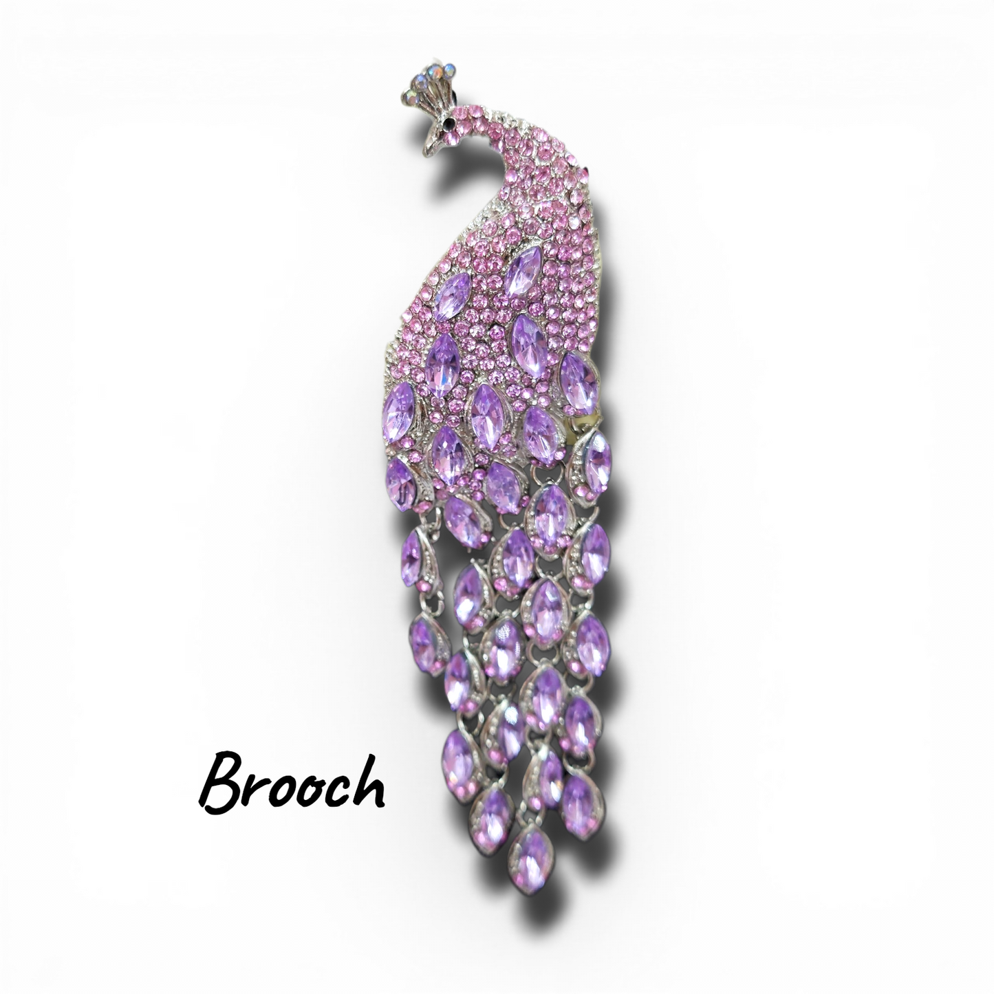 AB Peacock Brooch