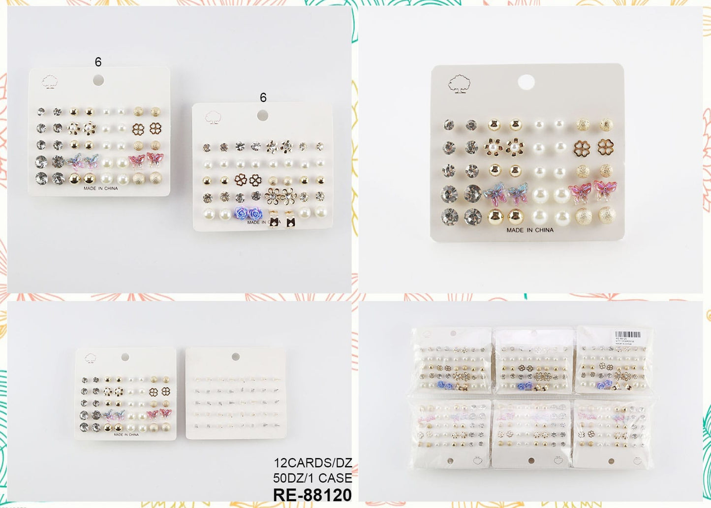 Earring pack dozen set