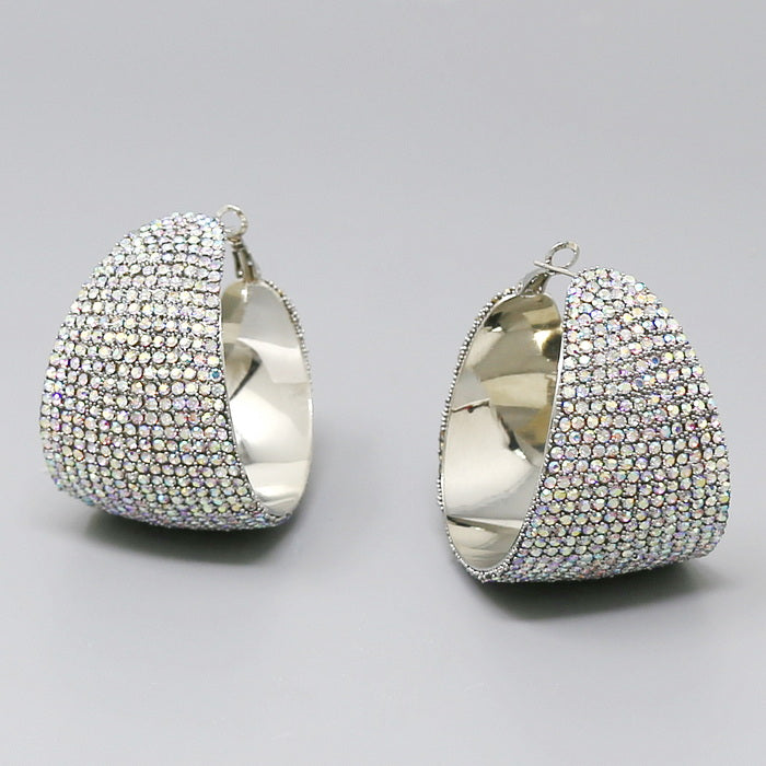 Silver AB Thick Hoops