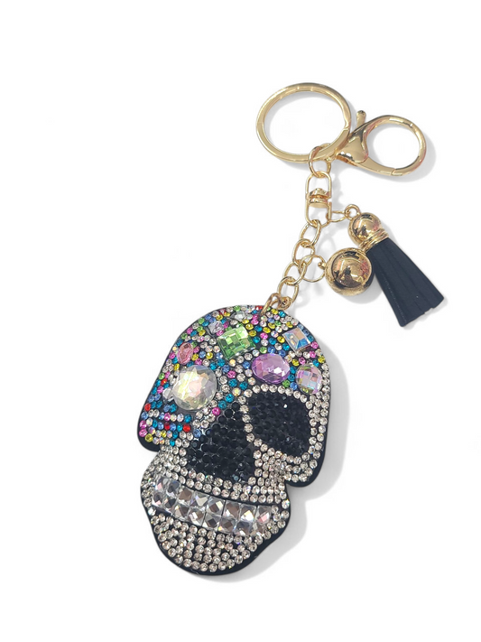 Black Skull Keychain