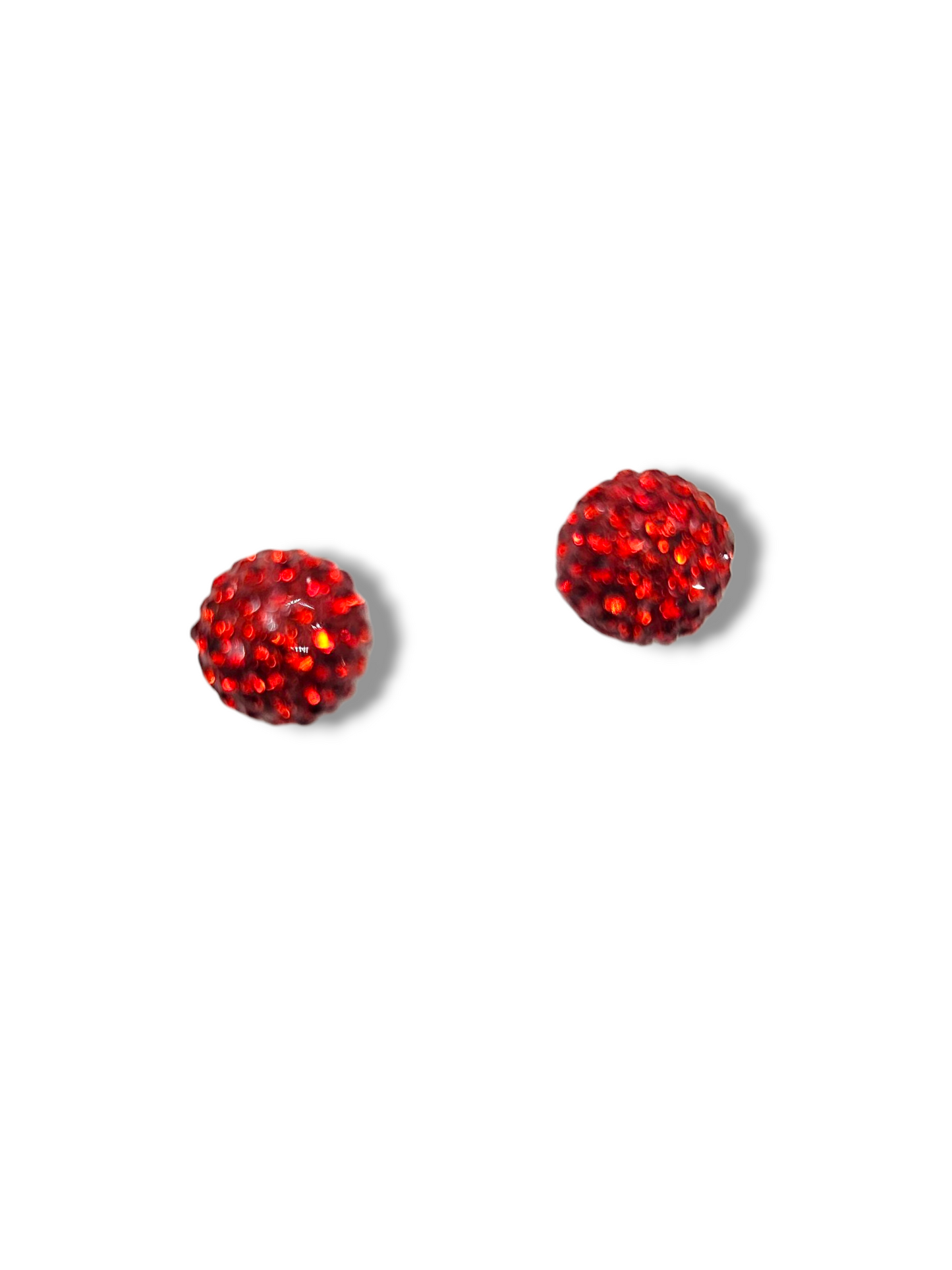 Red ceramic studs