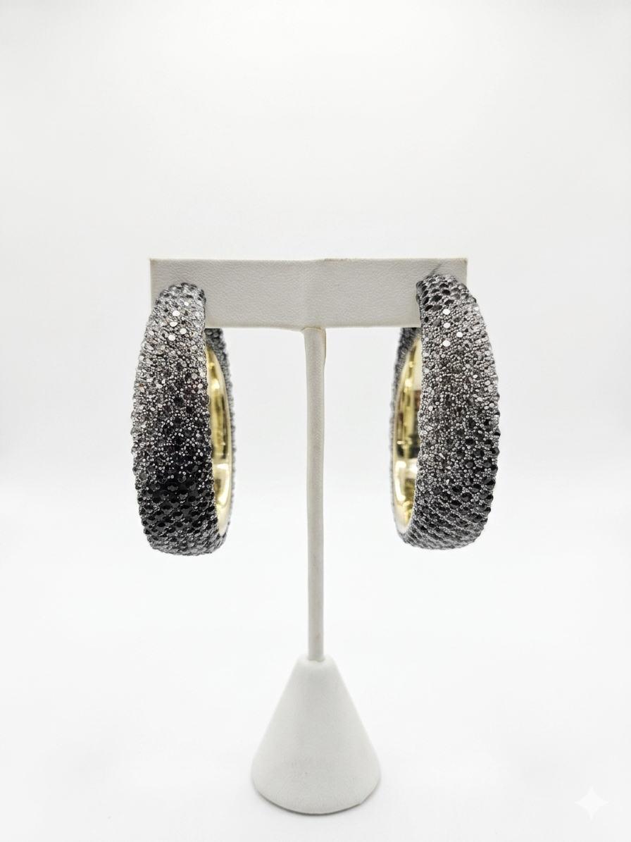 black ombre hoops