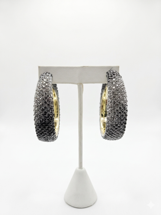 black ombre hoops