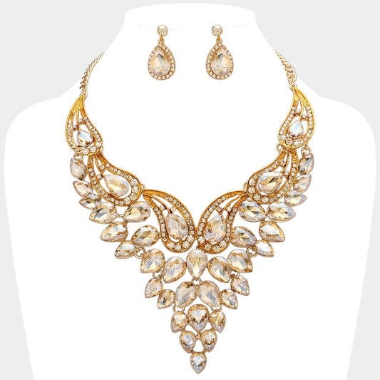 Topaz statement necklace
