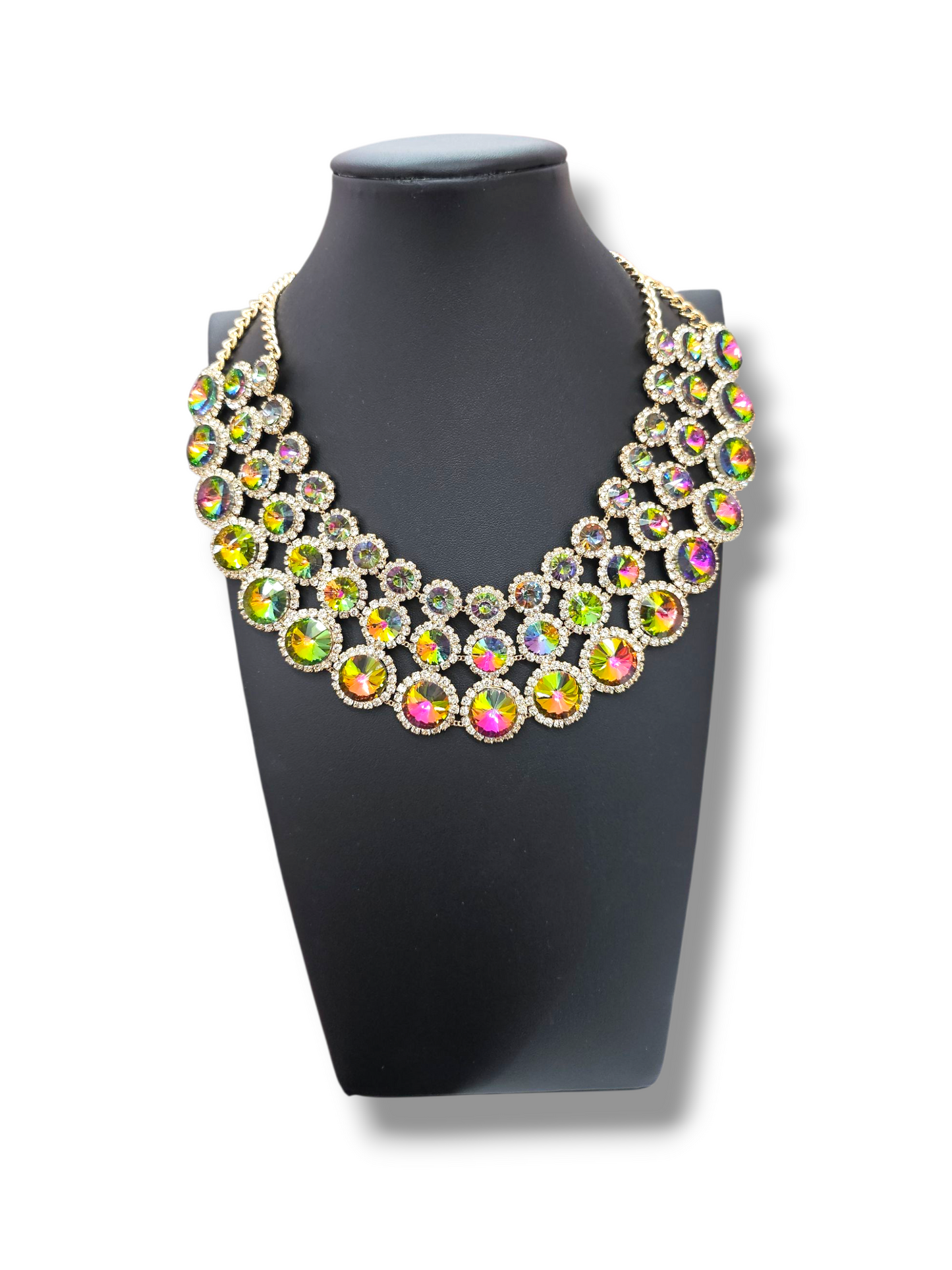 Statement Oilslick Necklace