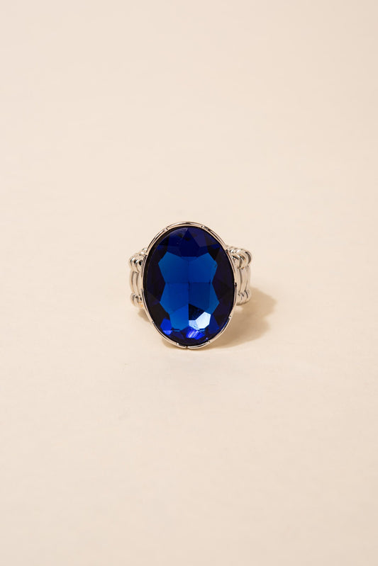 Royal Blue Oval Ring