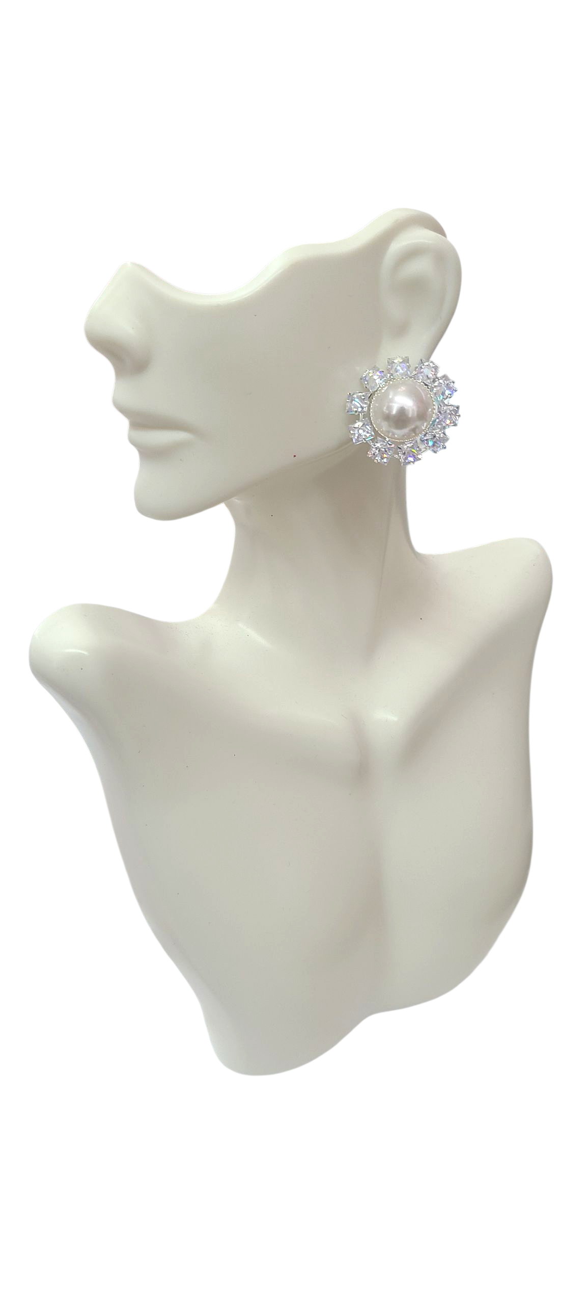 Pearl crystal earrings