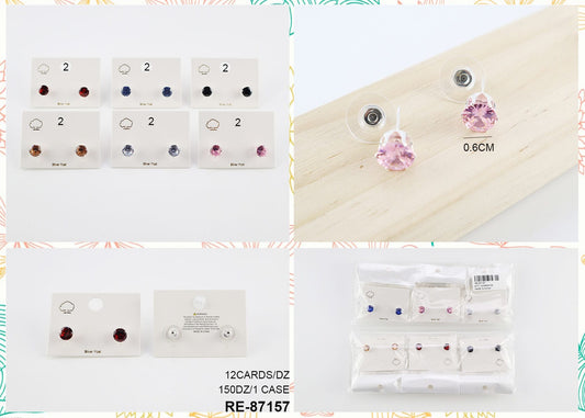 Dozen Pack Earring Studs