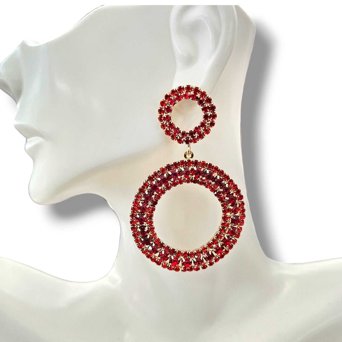 Post Red earrings