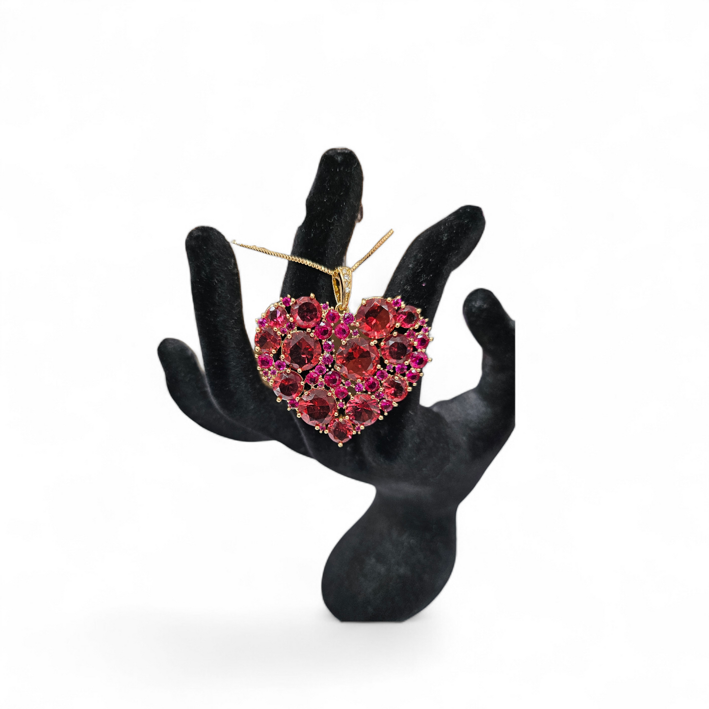 Dainty heart cubic zirconia necklace