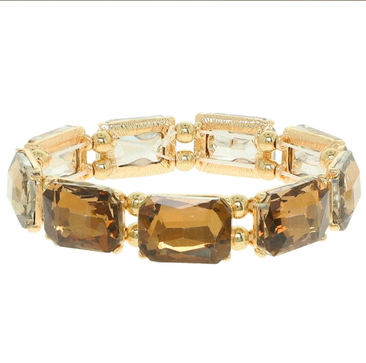 Brown Rhinestone Bracelet