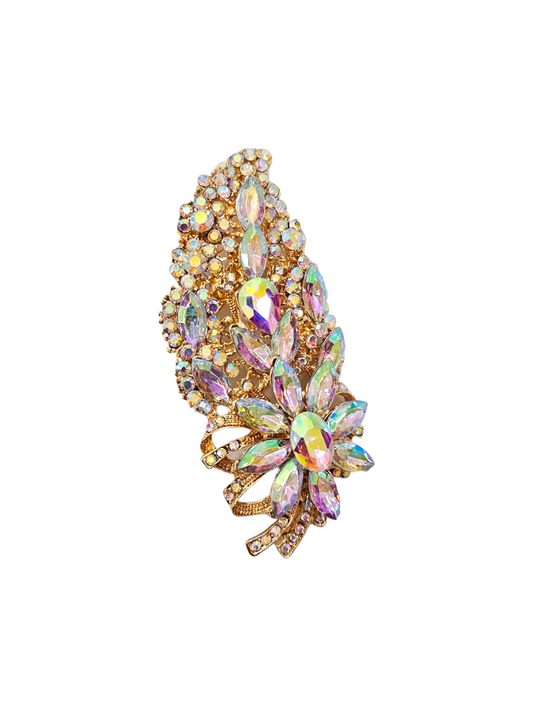 Gold AB brooch