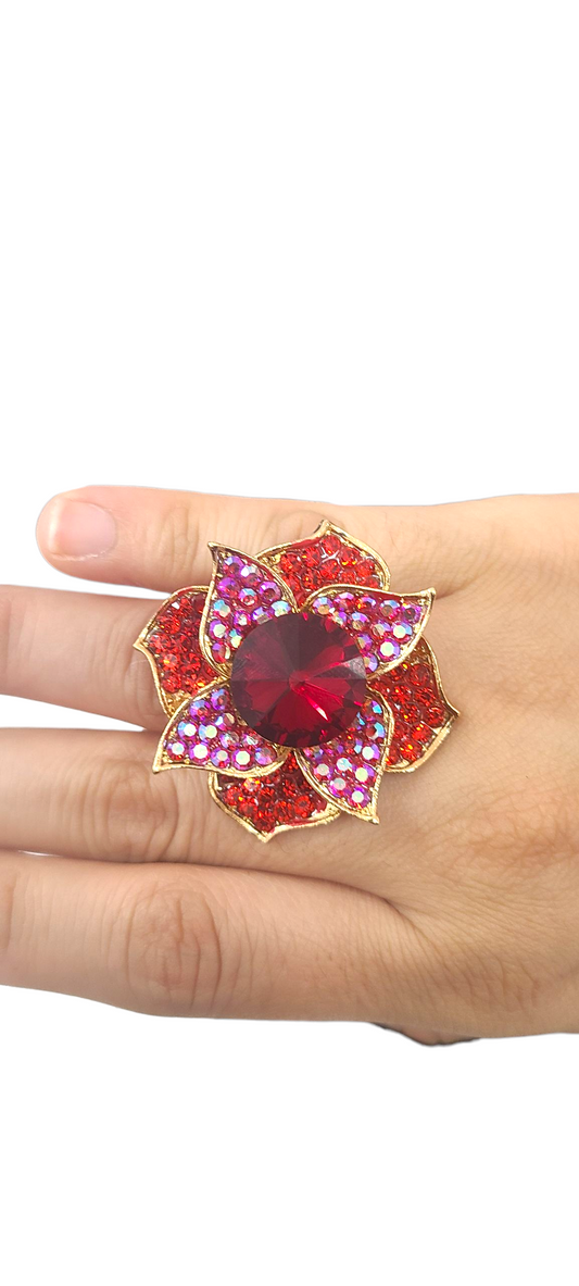 Red Flower Ring