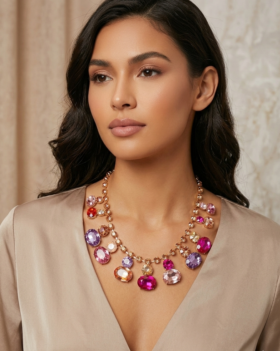 Lavender and pink necklace