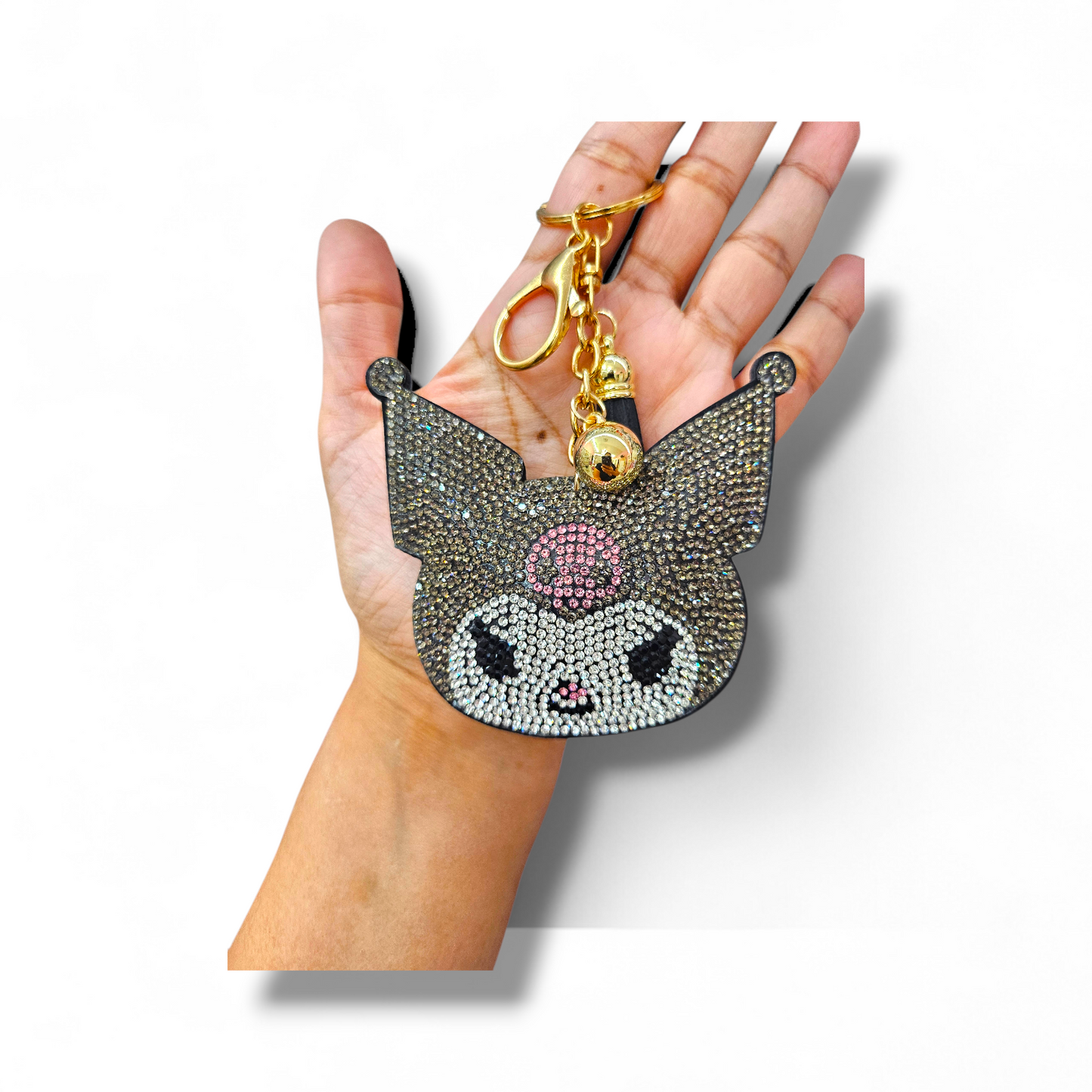 kuromi gray keychain