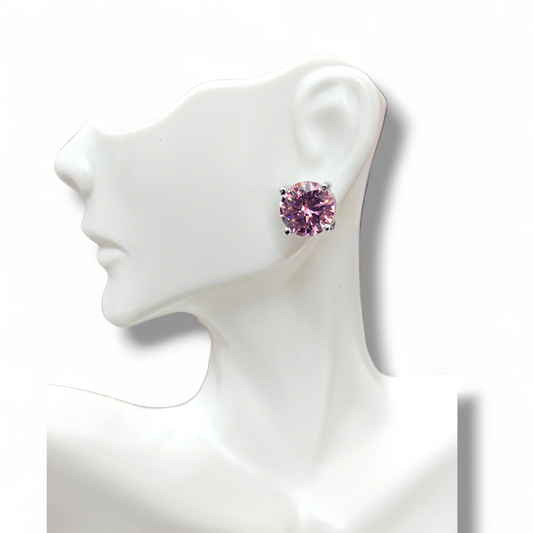 Large Pink Studs ww