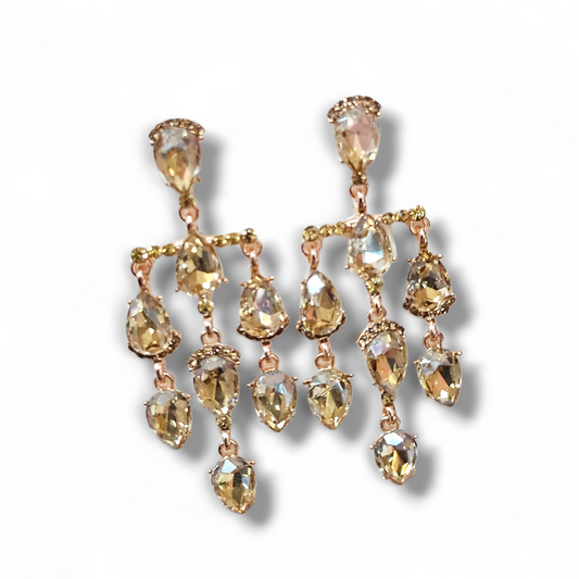 Topaz Chandelier  Earrings
