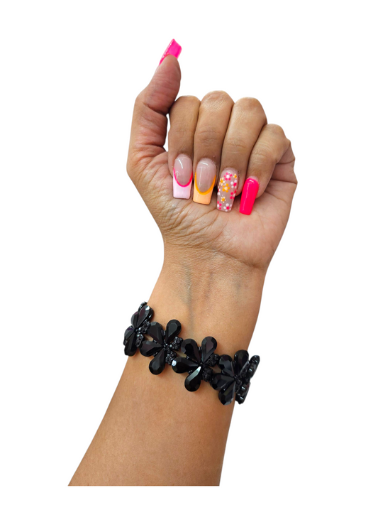 Black Rhinestone Bracelet
