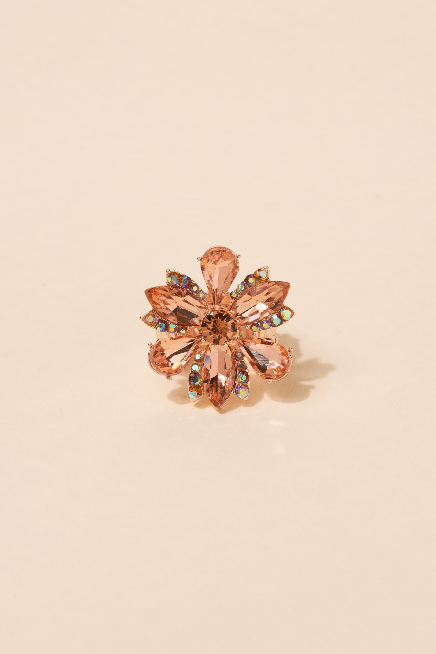 Rosegold flower ring