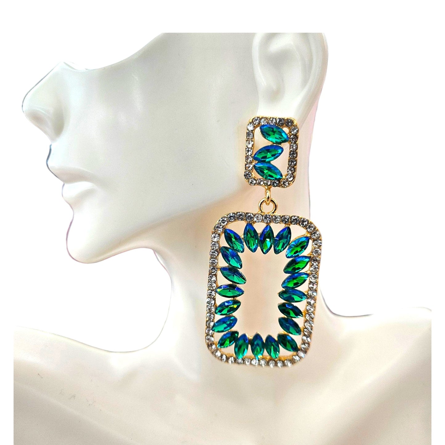 Mermaid green Earrings