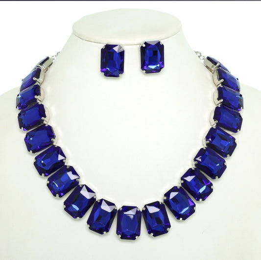 Royal Blue single line necklace
