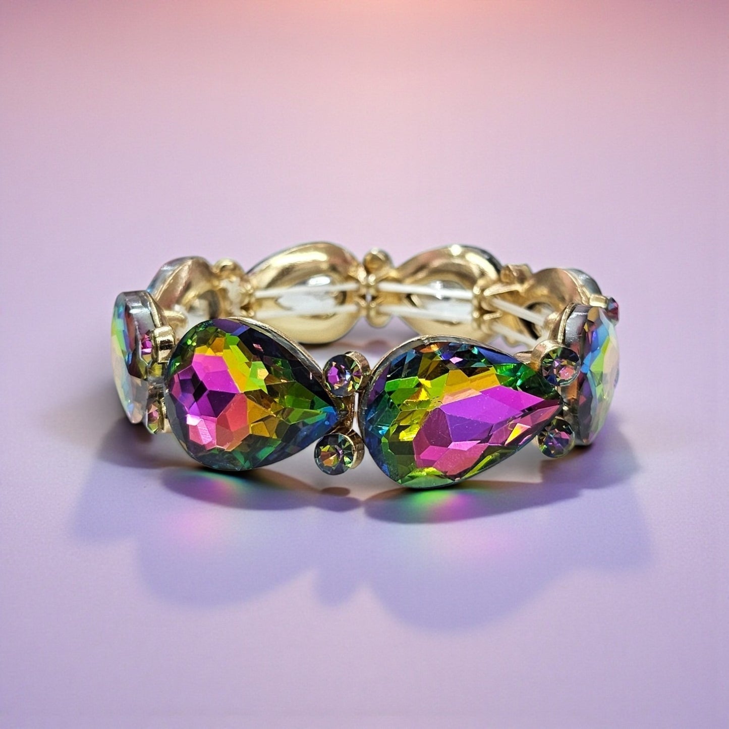 Oilslick tear braclete