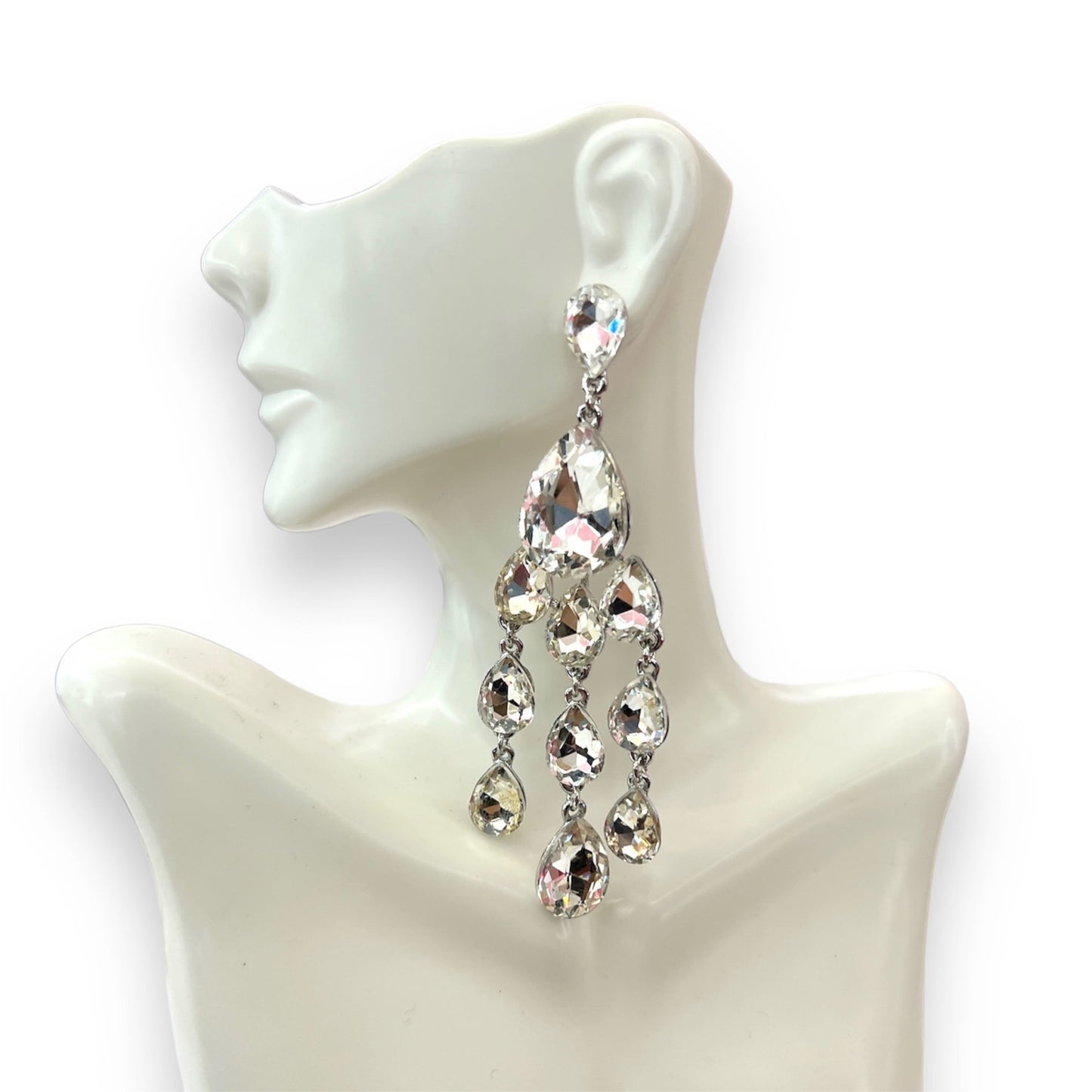 Clear Chandelier Earrings