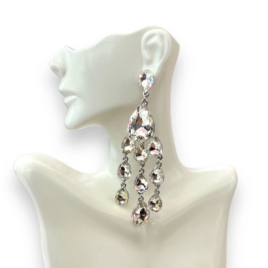 Clear Chandelier Earrings