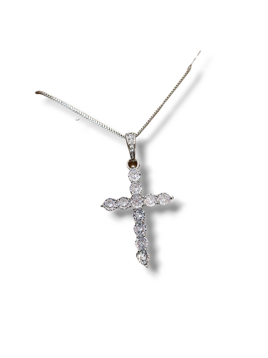 CZ Cross Necklace