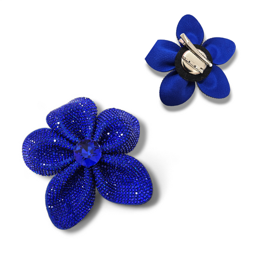 Royal Rhinestone Flower brooch Hair clip