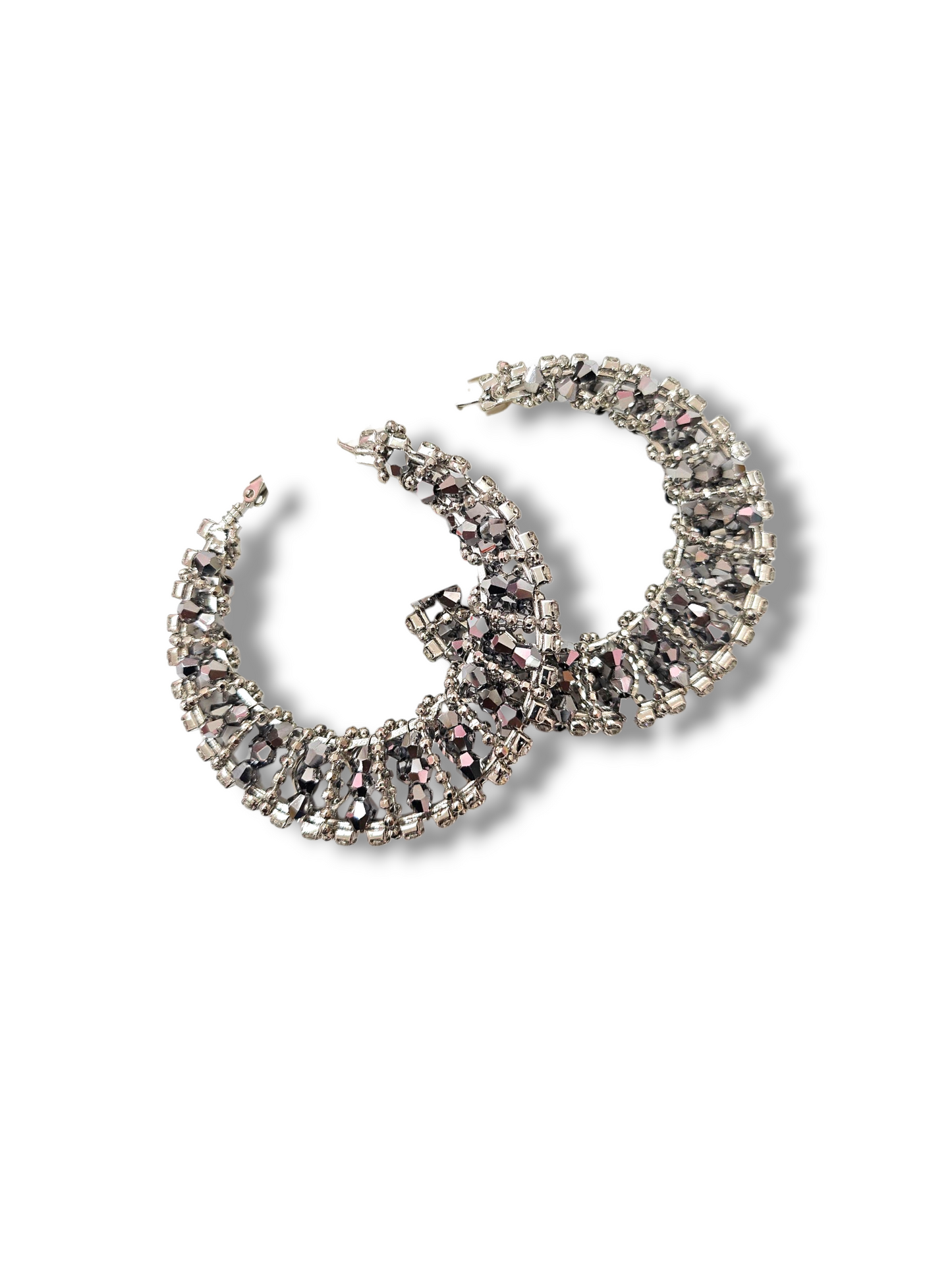 Metallic crystal hoops