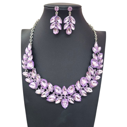 Lavender Crystal Necklace