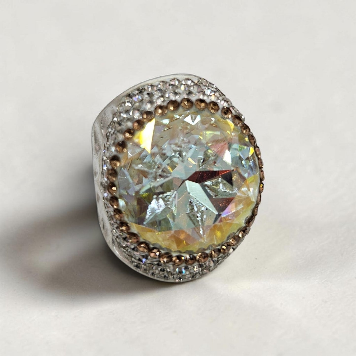 Silver Crystal Rings