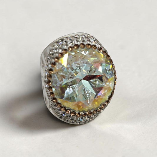 Silver Crystal Rings