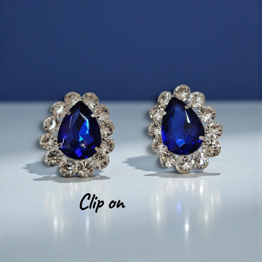 royal blue clip ons