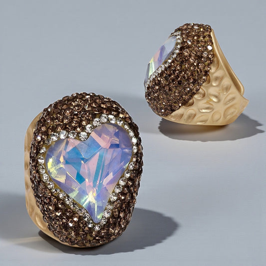 Opal Heart Ring