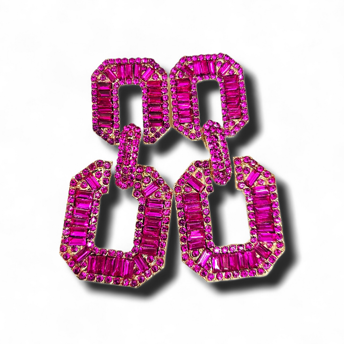 Hot Pink Statement earrings