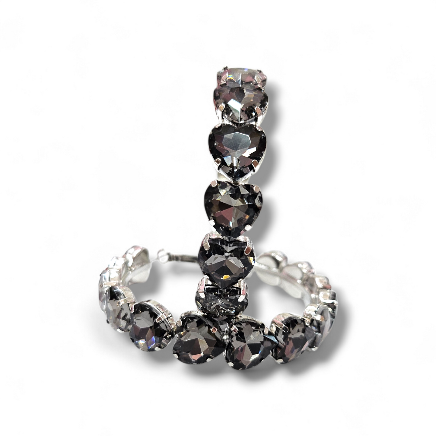 Gunmetal Heart Hoop