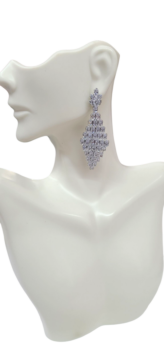 Cubic Zirconia Drop Earrings