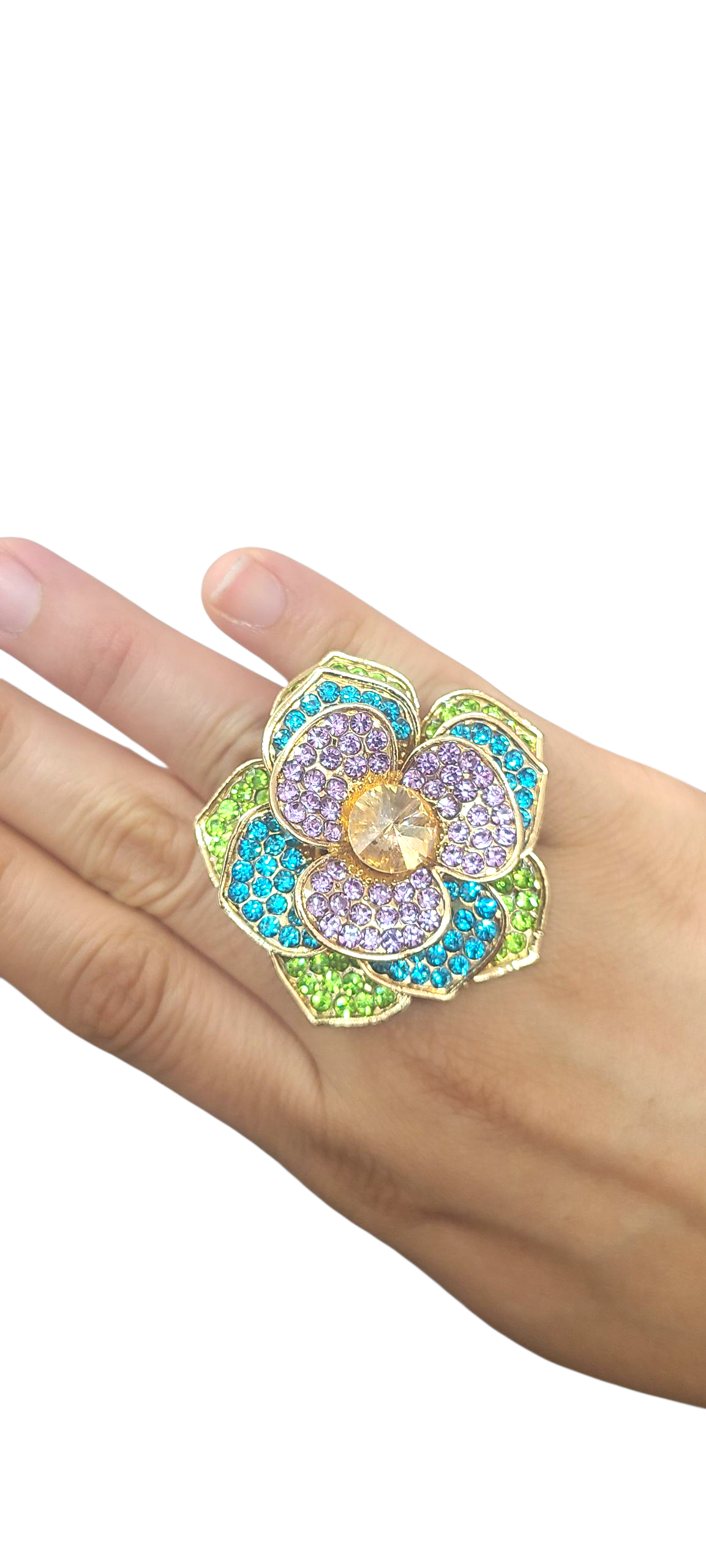 Multi Color Flower Ring