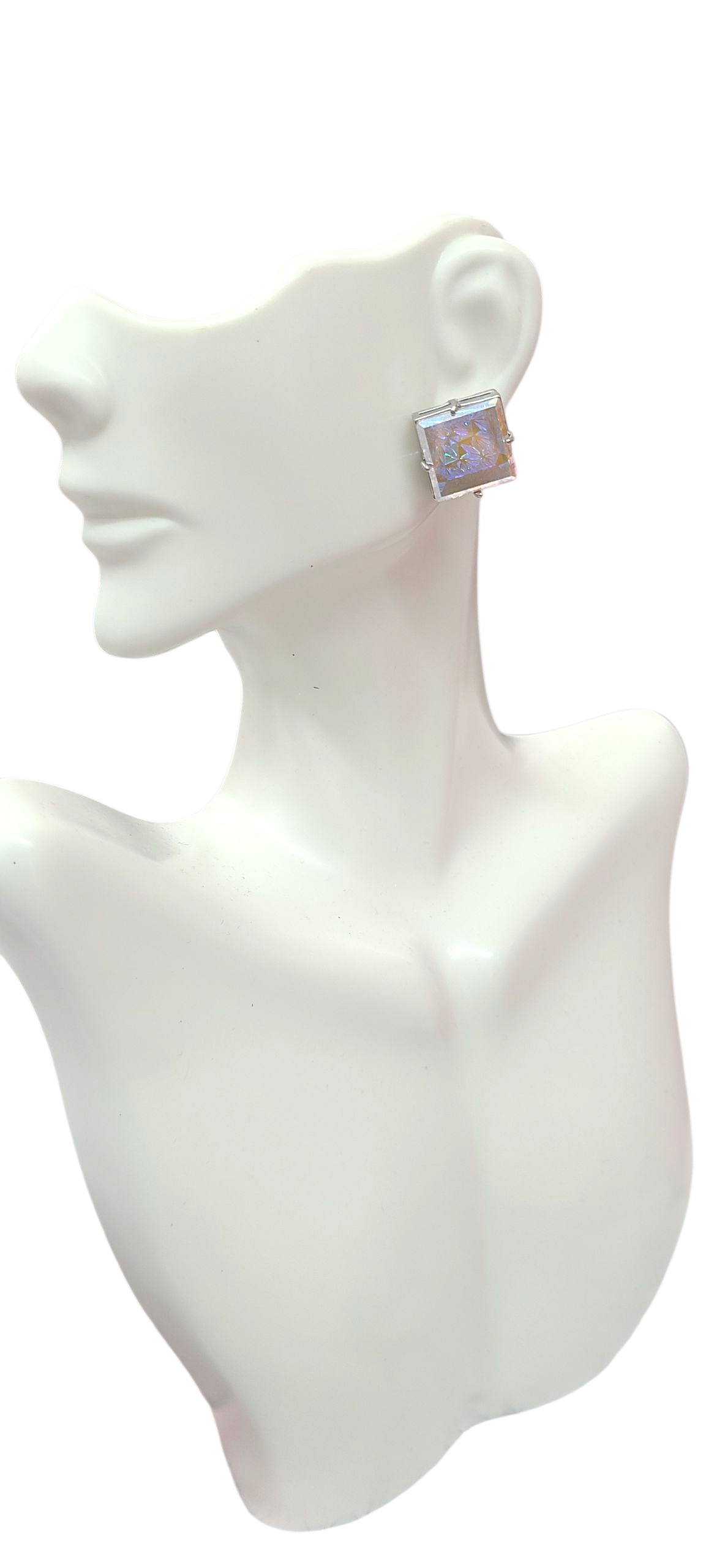 Iridescent Square earrings