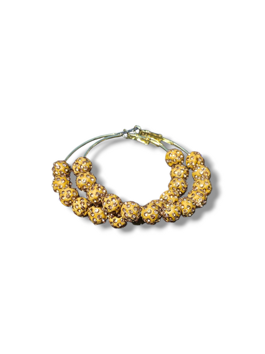 Topaz Ceramic  Hoops