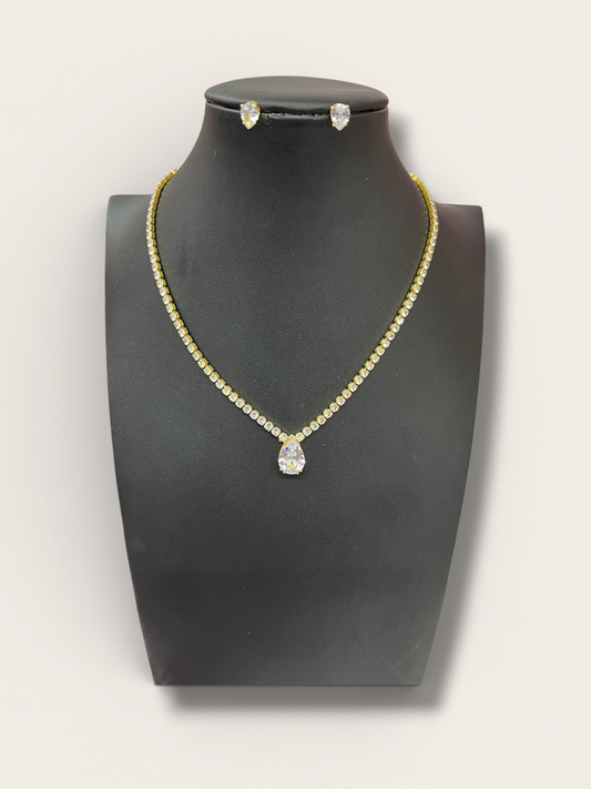 stainles steel gold necklace