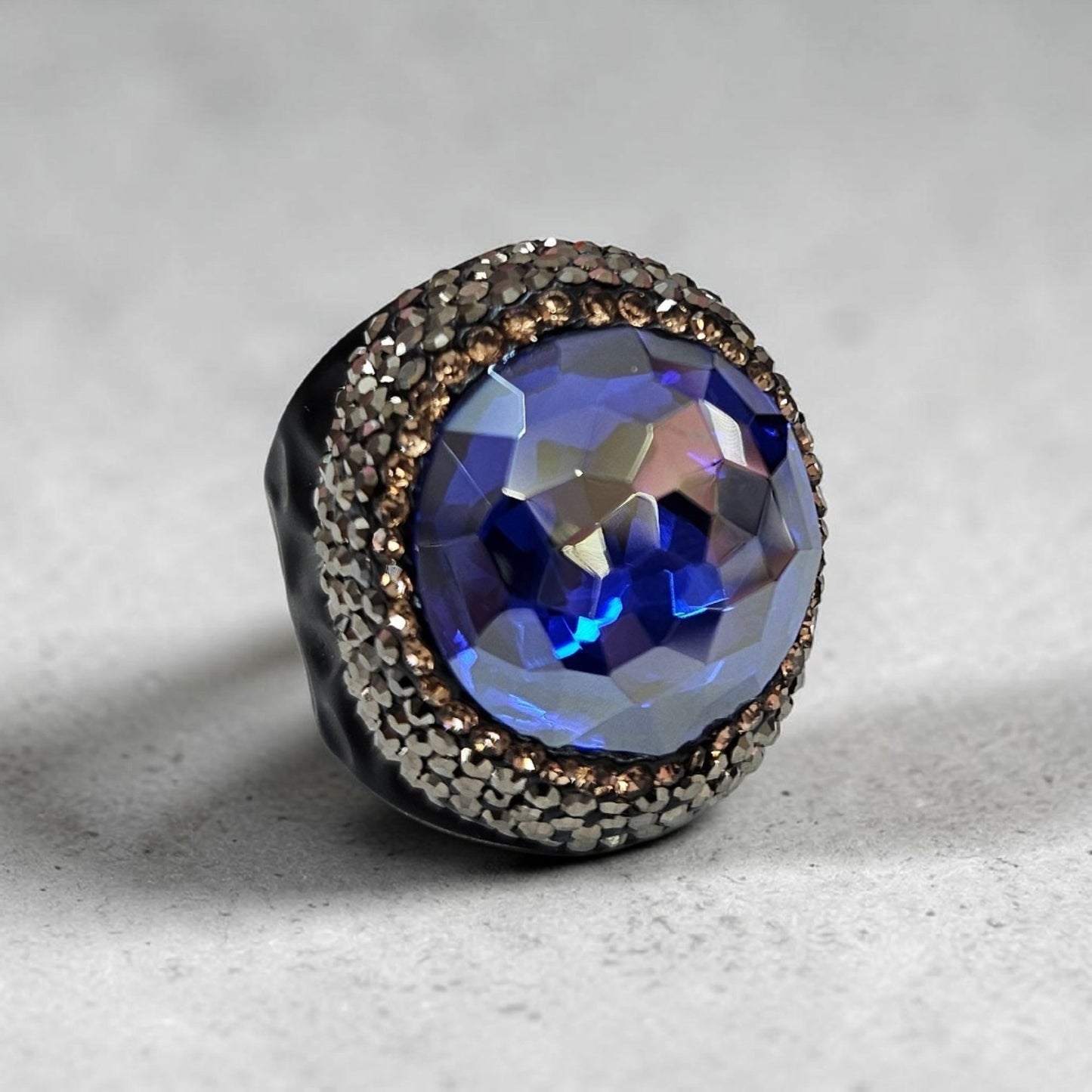 Royal Blue Crystal ring