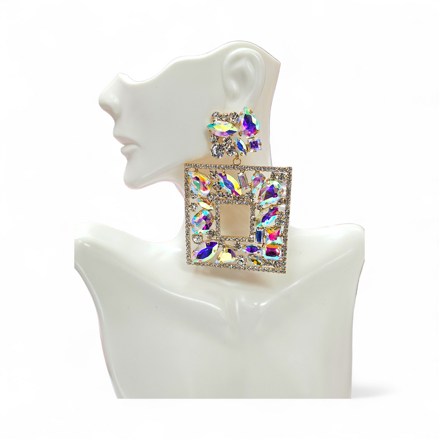 AB statement Gold Earrings