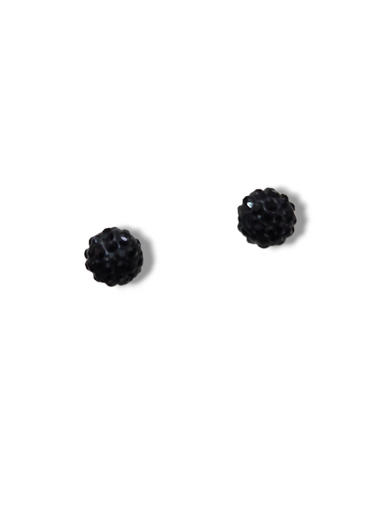 Small Black ceramic studs