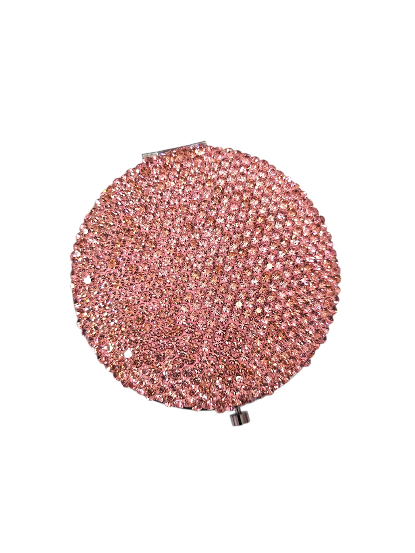 Pink Rhinestone pocket mirror