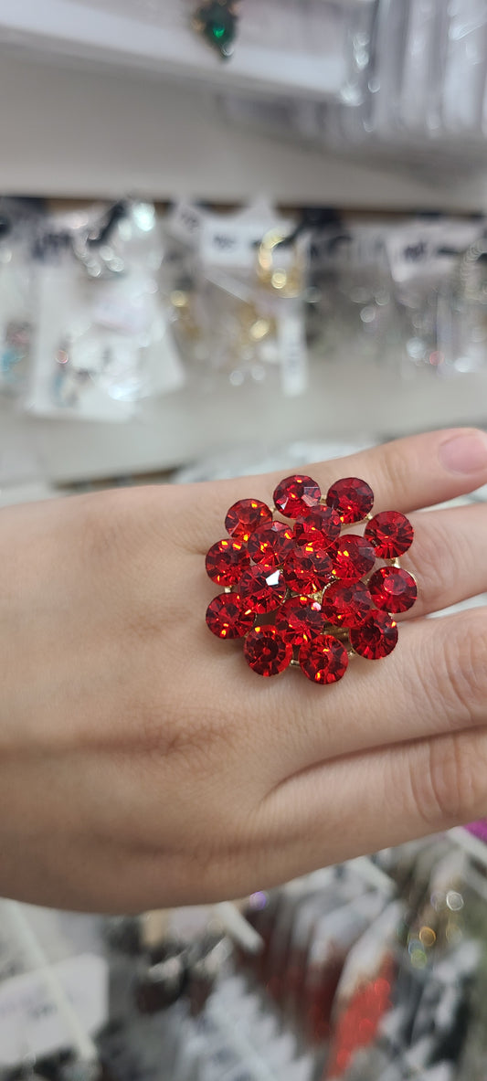 Red Flower Ring